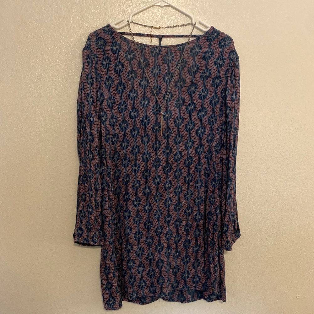 Roxy casual geometric shift dress